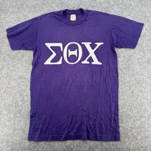 Vintage Sport-T by Stedman Sigma Theta Chi Purple Greek Letter T-Shirt Medium